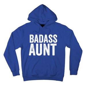 Badass Aunt Gift Funny New Aunt Idea New Niece Nephew Gift Hoodie