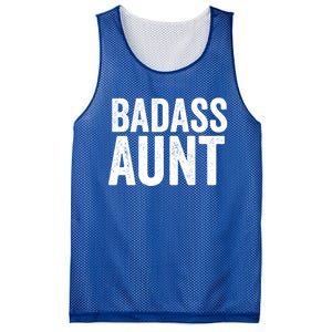 Badass Aunt Gift Funny New Aunt Idea New Niece Nephew Gift Mesh Reversible Basketball Jersey Tank