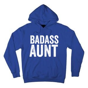 Badass Aunt Gift Funny New Aunt Idea New Niece Nephew Gift Tall Hoodie