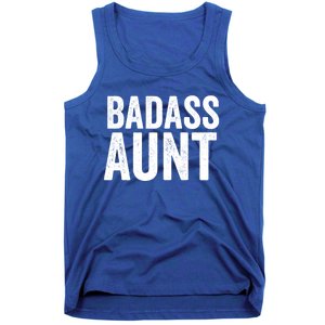 Badass Aunt Gift Funny New Aunt Idea New Niece Nephew Gift Tank Top