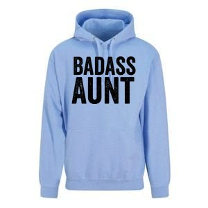 Badass Aunt Gift Funny New Aunt Idea New Niece Nephew Gift Unisex Surf Hoodie