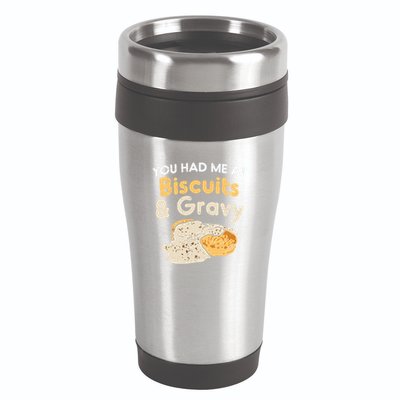Biscuits And Gravy Gift Funny Food Funny Gift 16oz Travel Tumbler
