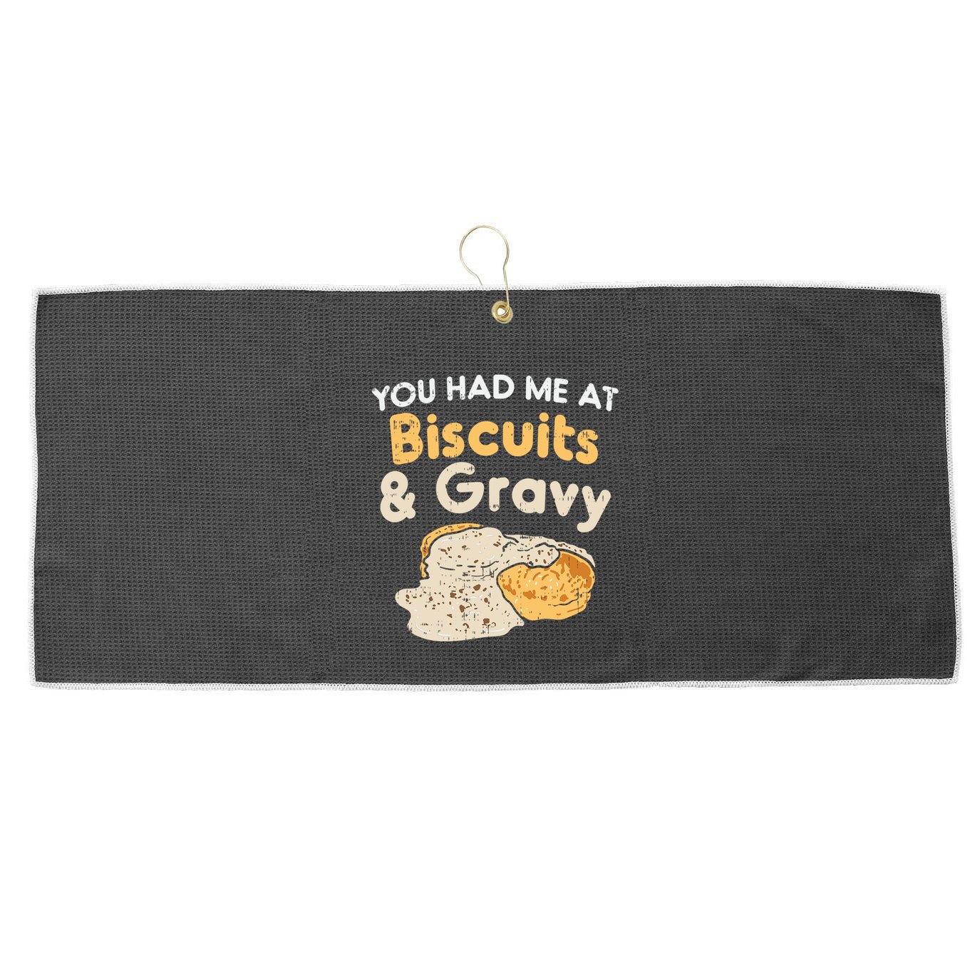 Biscuits And Gravy Gift Funny Food Funny Gift Large Microfiber Waffle Golf Towel