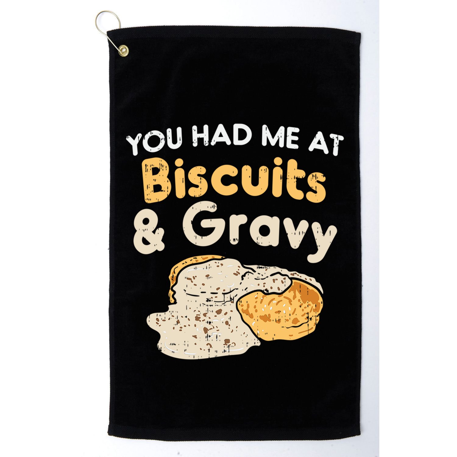 Biscuits And Gravy Gift Funny Food Funny Gift Golf Towel