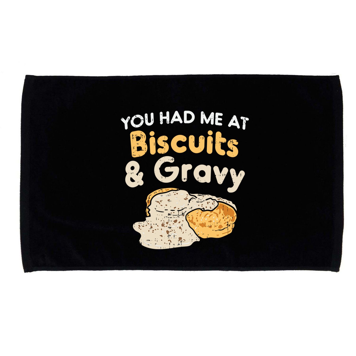 Biscuits And Gravy Gift Funny Food Funny Gift Microfiber Hand Towel
