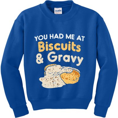 Biscuits And Gravy Gift Funny Food Funny Gift Kids Sweatshirt