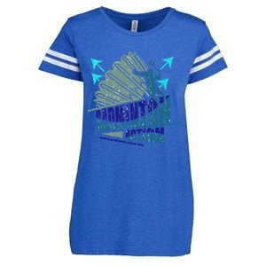 Badminton Action Great Gift Enza Ladies Jersey Football T-Shirt