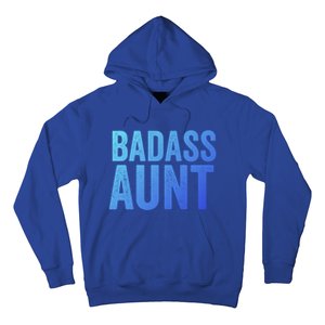 Badass Aunt Gift Funny New Aunt Idea New Niece Nephew Gift Hoodie