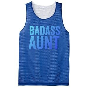 Badass Aunt Gift Funny New Aunt Idea New Niece Nephew Gift Mesh Reversible Basketball Jersey Tank