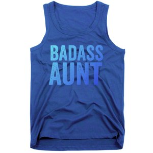 Badass Aunt Gift Funny New Aunt Idea New Niece Nephew Gift Tank Top