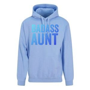 Badass Aunt Gift Funny New Aunt Idea New Niece Nephew Gift Unisex Surf Hoodie