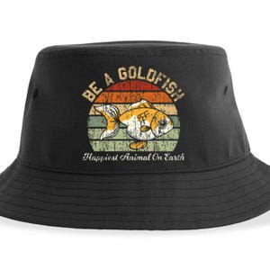 Be A Goldfish for a Soccer Motivational Quote Sustainable Bucket Hat