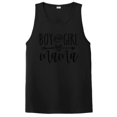 Boy And Girl Mama Mom Of Two Mommy MotherS Day Women PosiCharge Competitor Tank