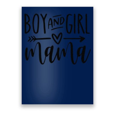 Boy And Girl Mama Mom Of Two Mommy MotherS Day Women Poster