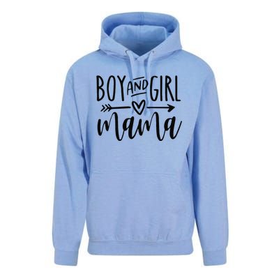 Boy And Girl Mama Mom Of Two Mommy MotherS Day Women Unisex Surf Hoodie