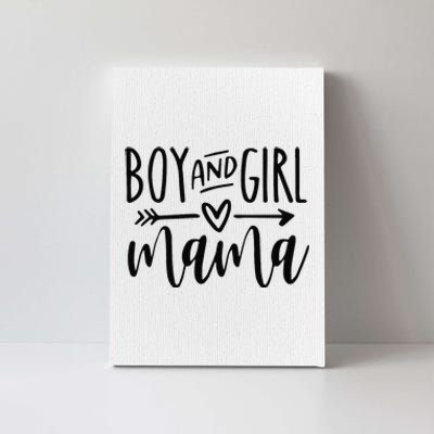 Boy And Girl Mama Mom Of Two Mommy MotherS Day Women Canvas