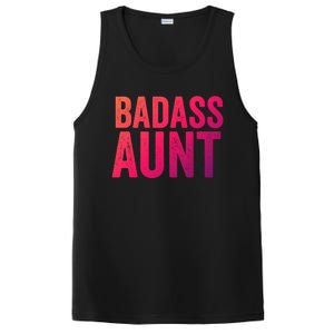 Badass Aunt Gift Funny New Aunt Idea New Niece Nephew Gift PosiCharge Competitor Tank