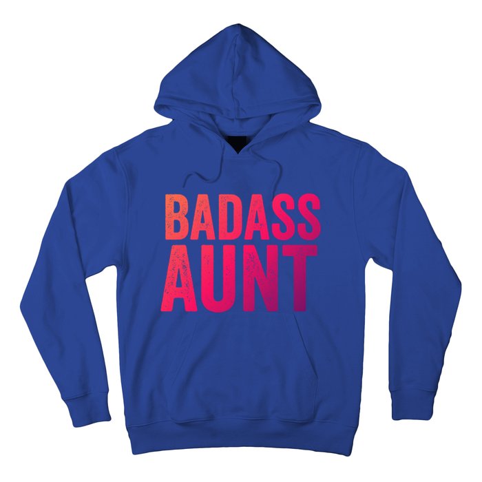 Badass Aunt Gift Funny New Aunt Idea New Niece Nephew Gift Hoodie