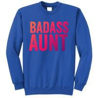 Badass Aunt Gift Funny New Aunt Idea New Niece Nephew Gift Sweatshirt