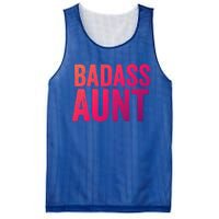 Badass Aunt Gift Funny New Aunt Idea New Niece Nephew Gift Mesh Reversible Basketball Jersey Tank