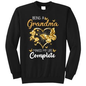 Being A Grandma Makes My Life Complete Announcement Funny Sweatshirt