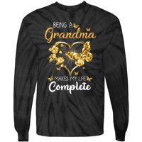 Being A Grandma Makes My Life Complete Announcement Funny Tie-Dye Long Sleeve Shirt