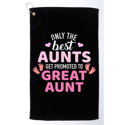 Best aunts get promoted to great aunt Golf Towel