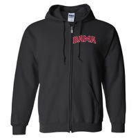 Bama Alabama Gifts Al State Full Zip Hoodie