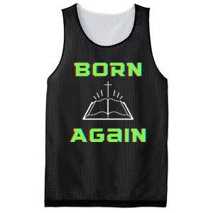 Born Again Gamer Saved Believe Forgiven Mesh Reversible Basketball Jersey Tank