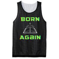 Born Again Gamer Saved Believe Forgiven Mesh Reversible Basketball Jersey Tank