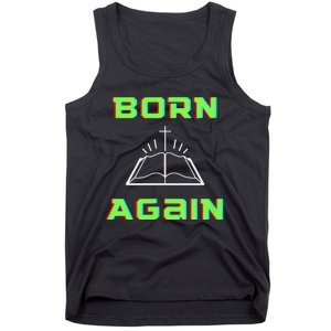 Born Again Gamer Saved Believe Forgiven Tank Top