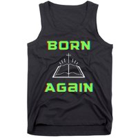 Born Again Gamer Saved Believe Forgiven Tank Top