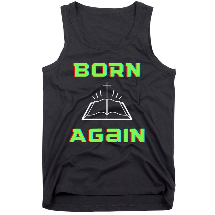 Born Again Gamer Saved Believe Forgiven Tank Top