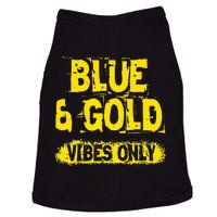 Blue And Gold Vibes Only School Tournament Team Cheerleaders Doggie Tank