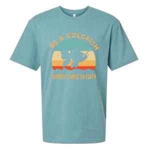 Be a goldfish happiest animal on earth Sueded Cloud Jersey T-Shirt