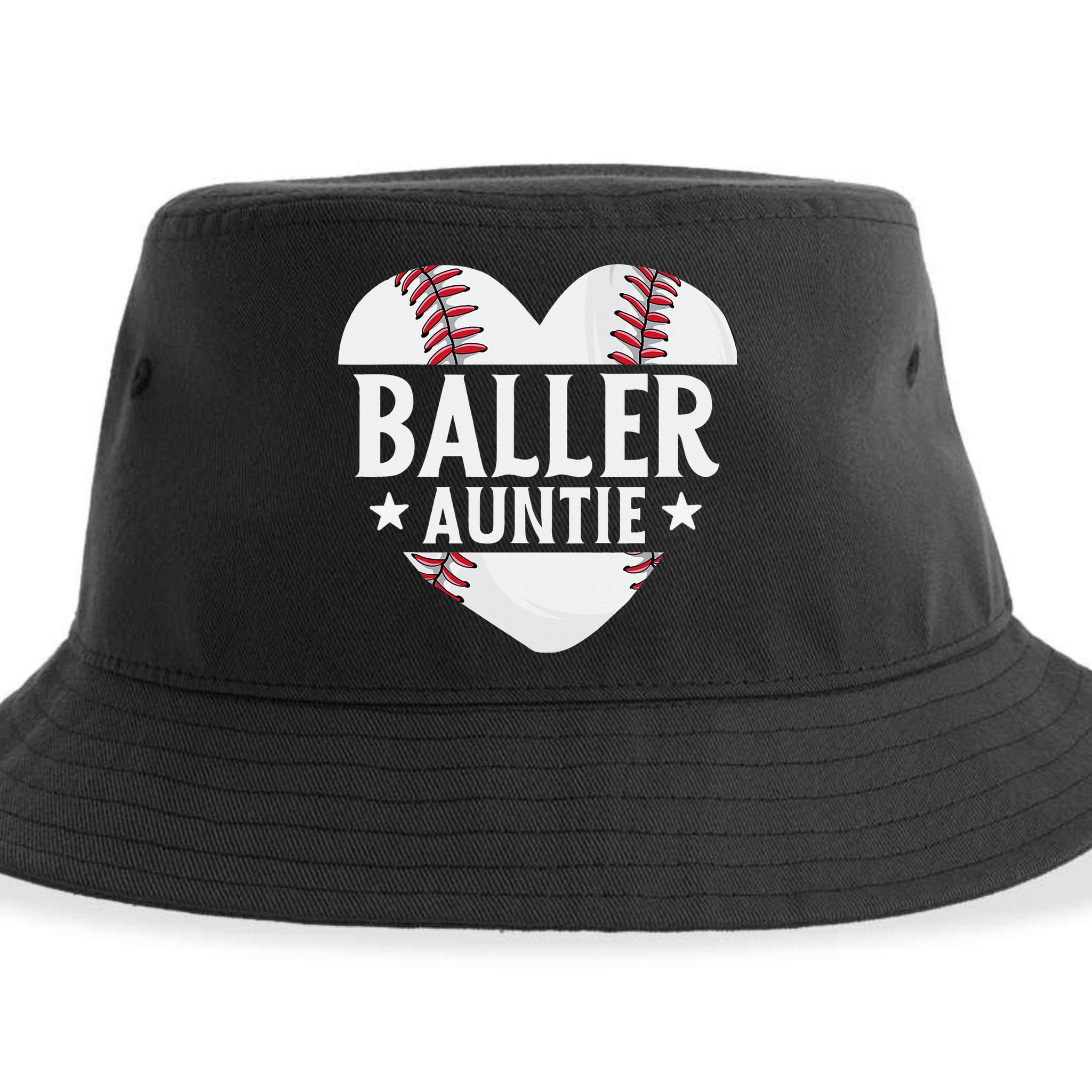 Baseball Aunt Gift Baller Auntie Mother's Day Mom  Sustainable Bucket Hat