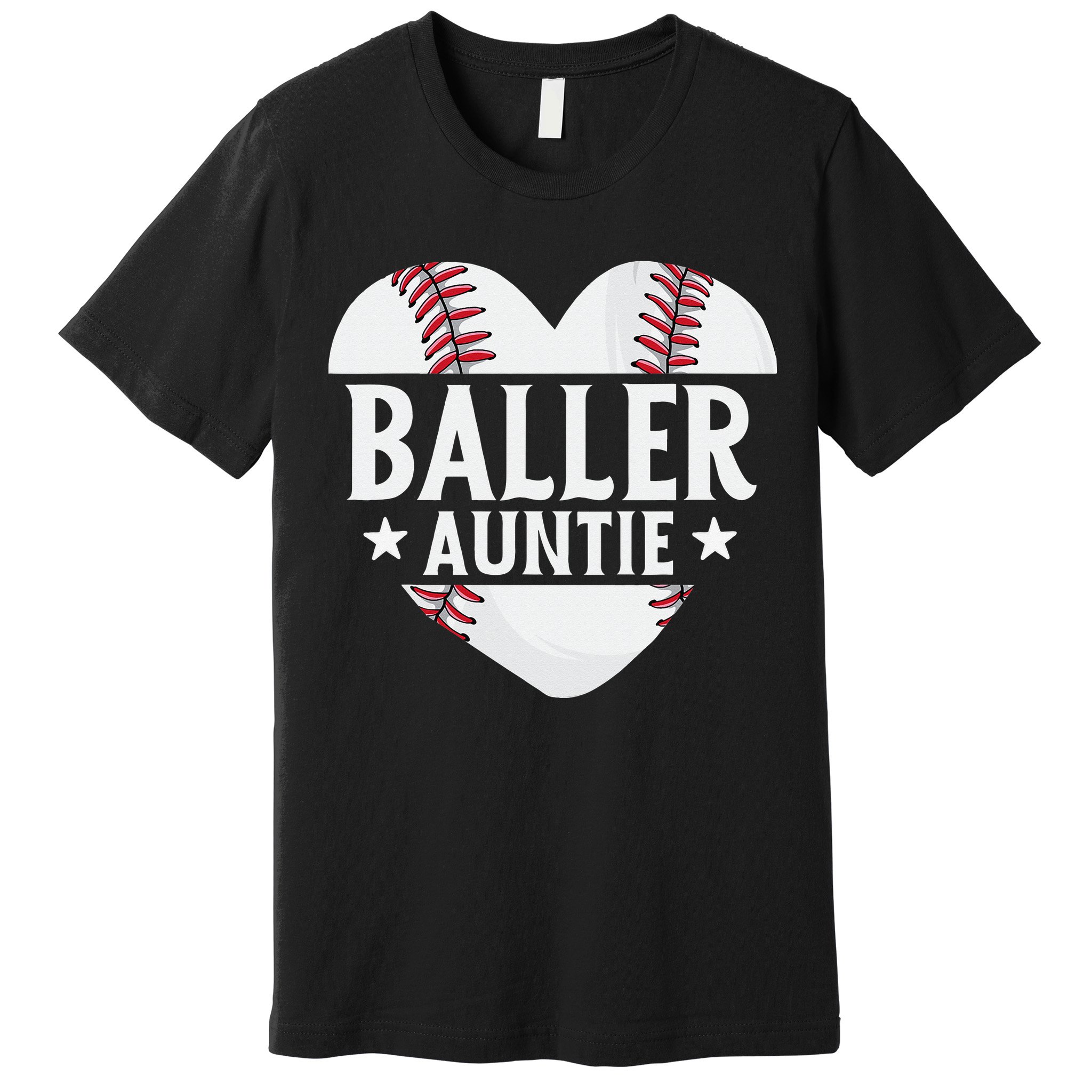Baseball Aunt Gift Baller Auntie Mother's Day Mom  Premium T-Shirt