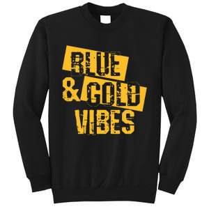 Blue And Gold Game Day Group For High School Football Sweatshirt