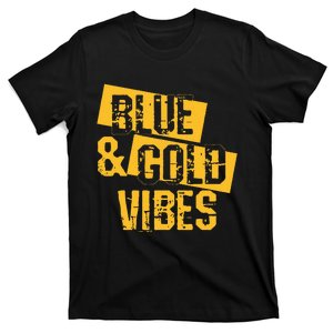 Blue And Gold Game Day Group For High School Football T-Shirt