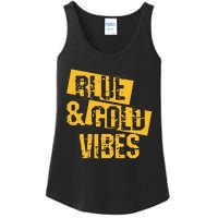 Blue And Gold Game Day Group For High School Football Ladies Essential Tank