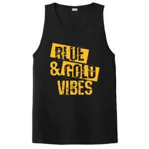 Blue And Gold Game Day Group For High School Football PosiCharge Competitor Tank