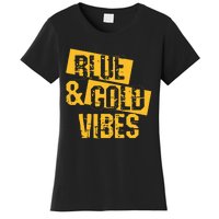 Blue And Gold Game Day Group For High School Football Women's T-Shirt