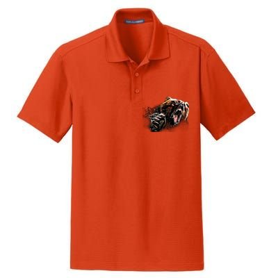 Big Alaska Grizzly Bear Clothing & - Grizzly Bear Dry Zone Grid Polo