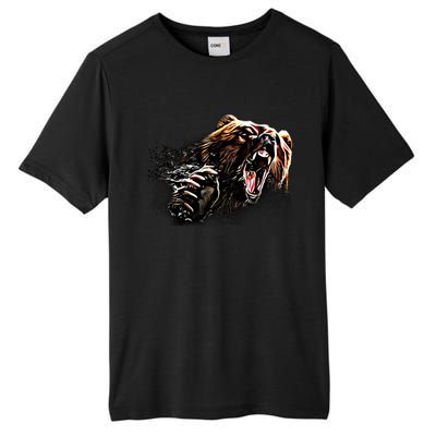 Big Alaska Grizzly Bear Clothing & - Grizzly Bear Tall Fusion ChromaSoft Performance T-Shirt