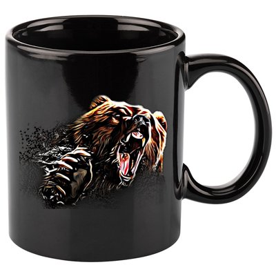 Big Alaska Grizzly Bear Clothing & - Grizzly Bear 11oz C Handle Ceramic Mug
