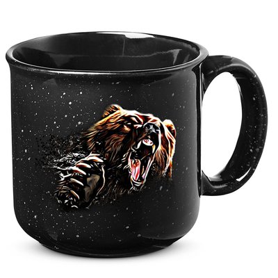 Big Alaska Grizzly Bear Clothing & - Grizzly Bear 15oz Campfire Ceramic Mug
