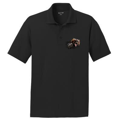 Big Alaska Grizzly Bear Clothing & - Grizzly Bear PosiCharge RacerMesh Polo