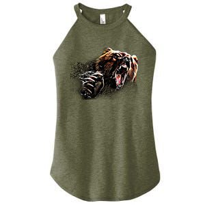 Big Alaska Grizzly Bear Clothing & - Grizzly Bear Women's Perfect Tri Rocker Tank