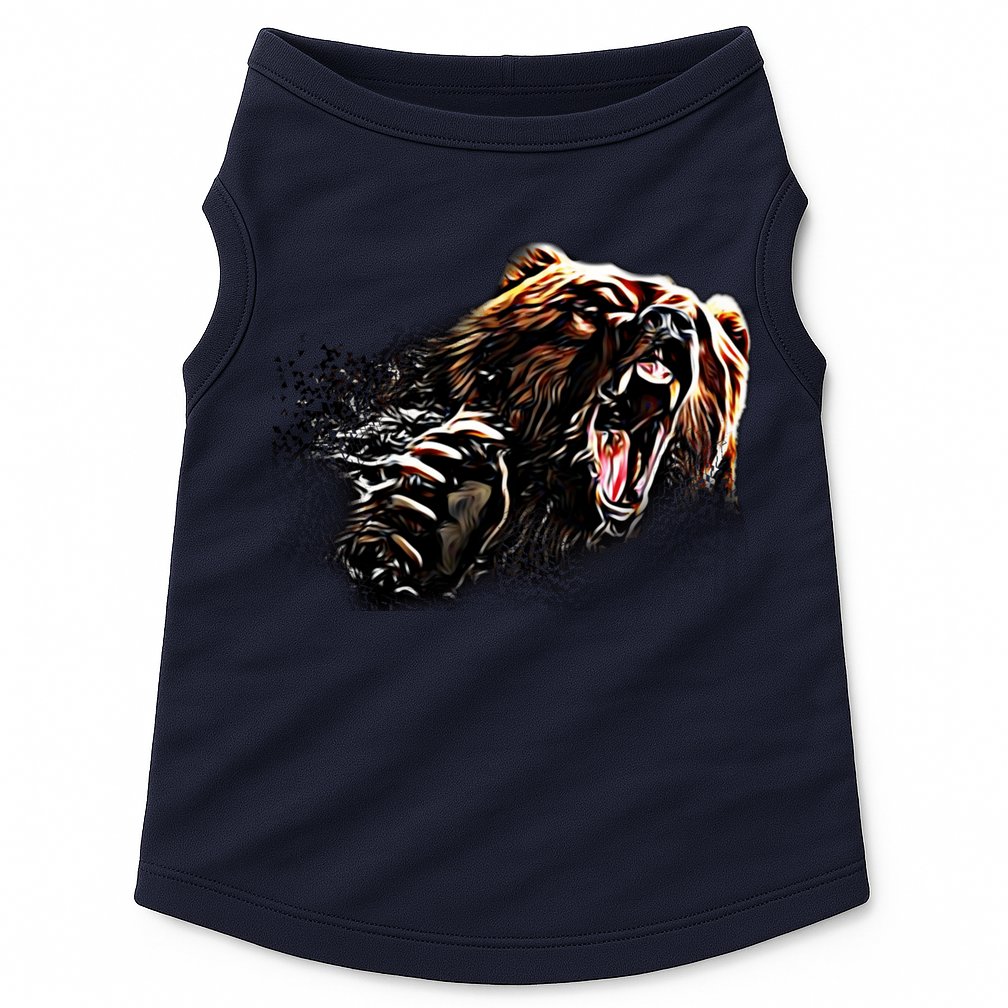 Big Alaska Grizzly Bear Clothing & - Grizzly Bear Doggie Tank