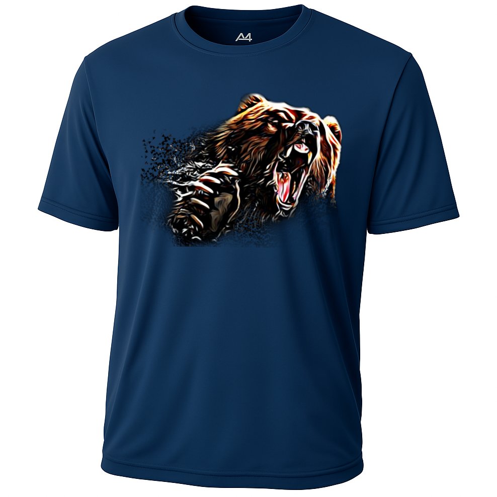 Big Alaska Grizzly Bear Clothing & - Grizzly Bear Performance Shirt